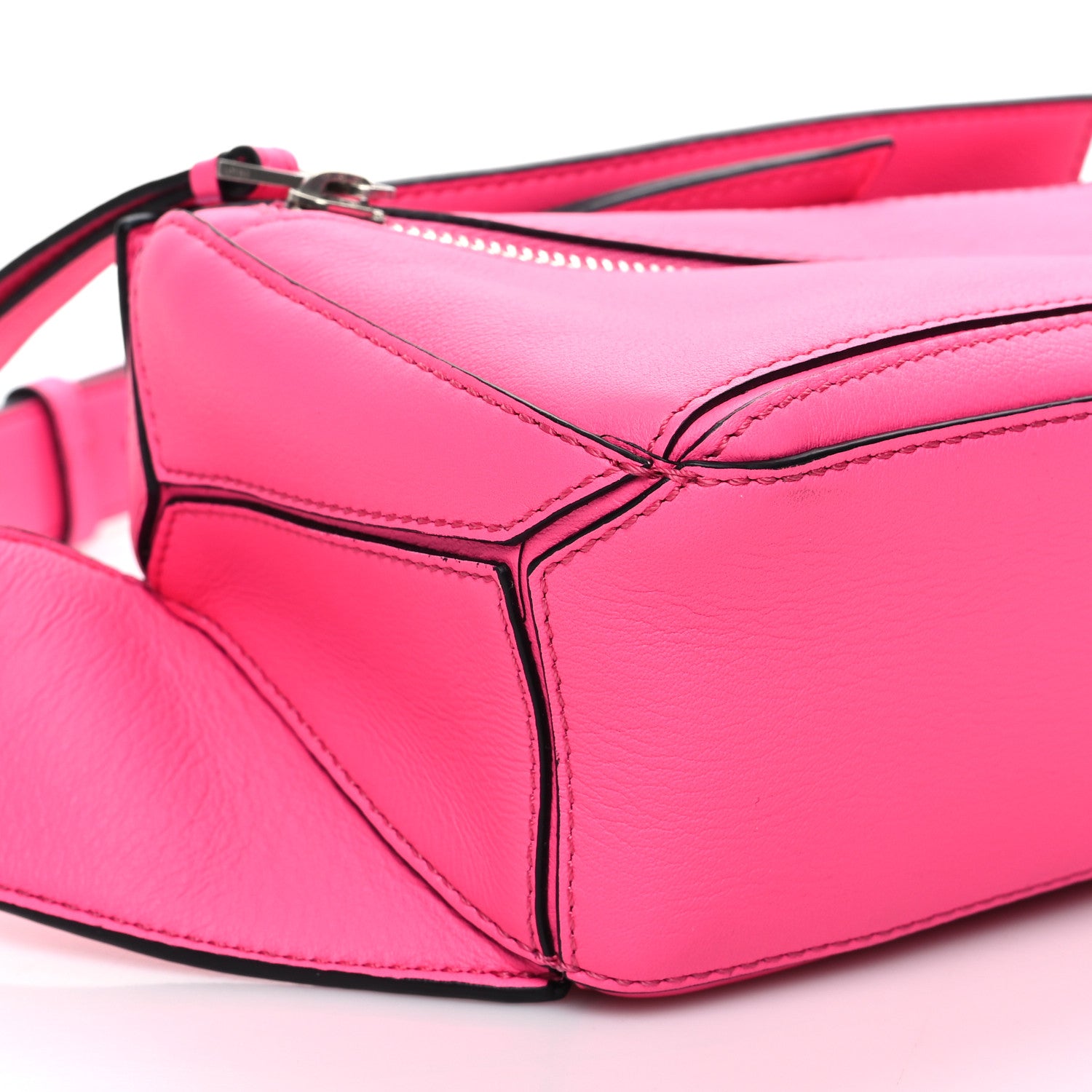 Loewe Calfskin Mini Puzzle Bumbag Neon Pink 10 of 12