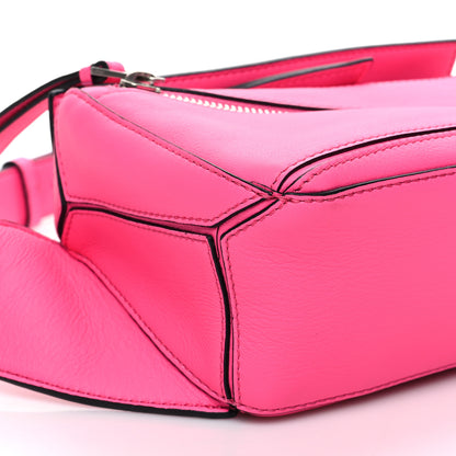 Loewe Calfskin Mini Puzzle Bumbag Neon Pink 10 of 12