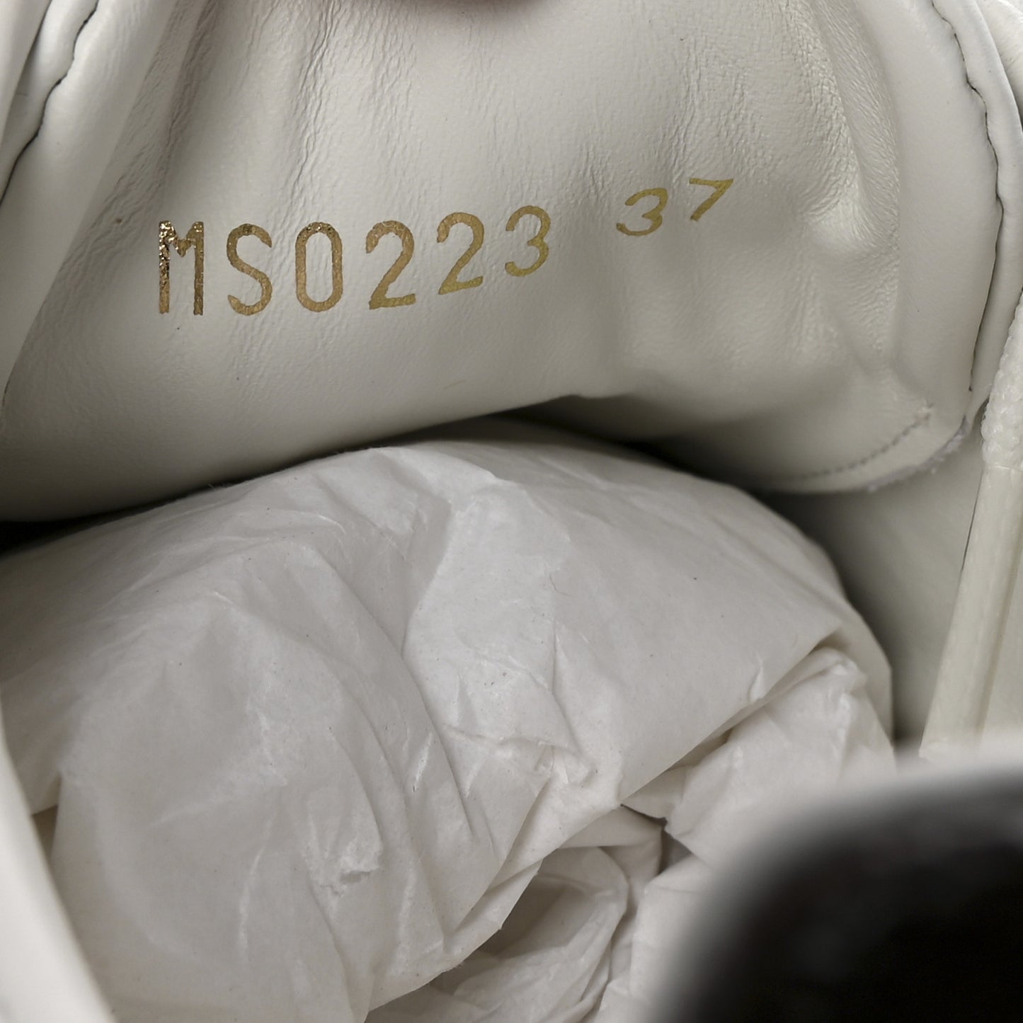 Monogram Stud Front Row Sneaker 37 White