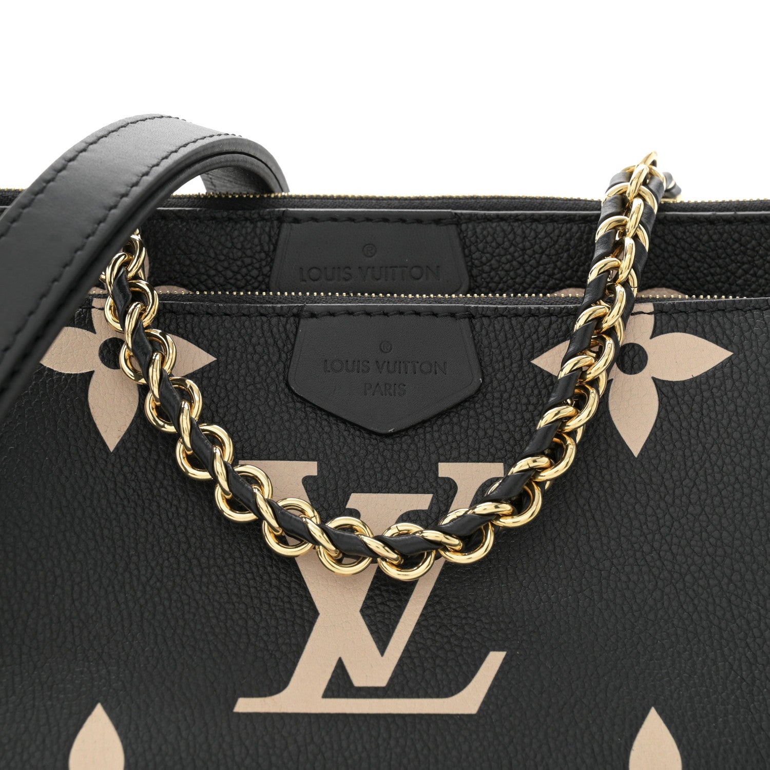 Louis Vuitton Empreinte Monogram Giant Multi Pochette Accessories Black Beige 8 of 10