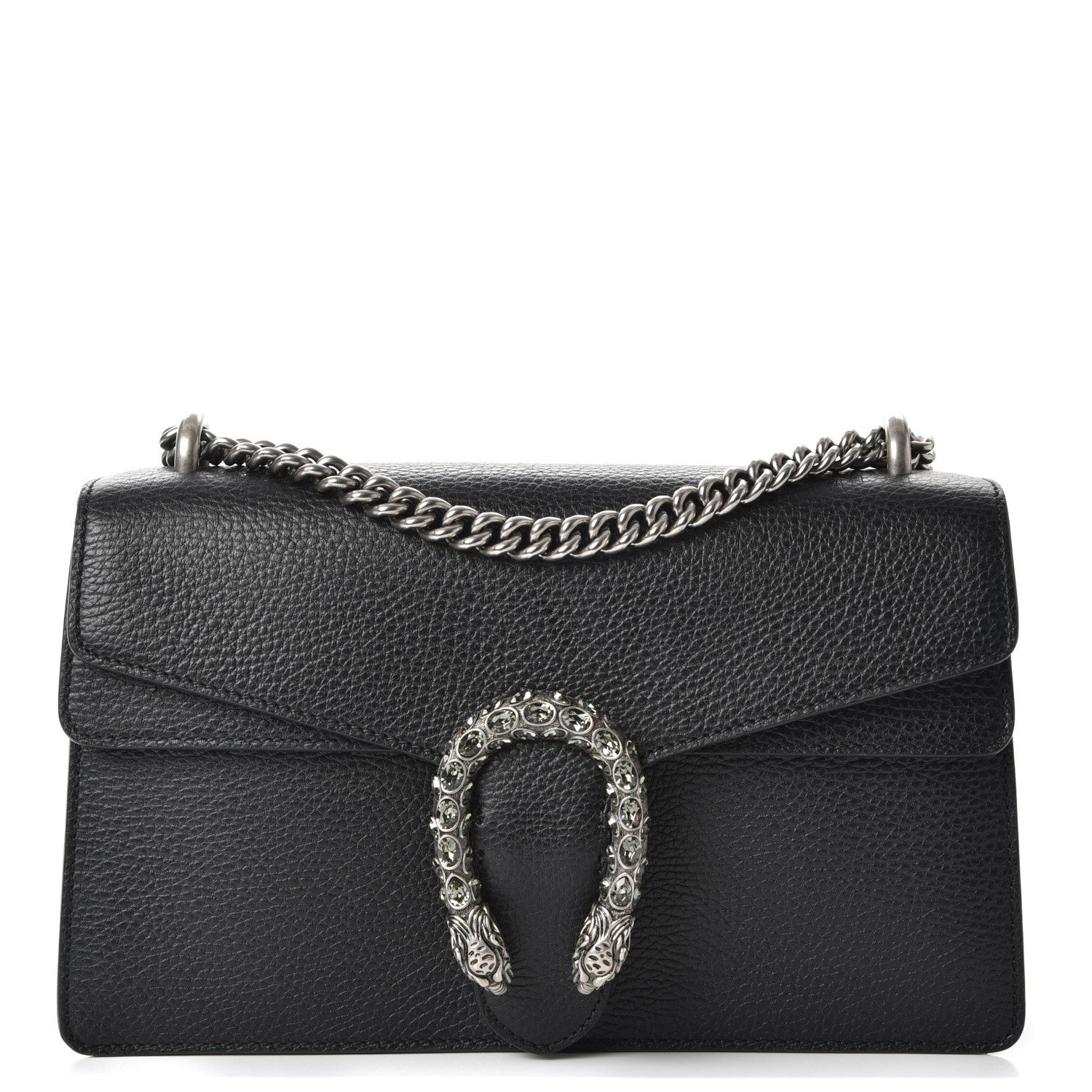 Gucci Pebbled Calfskin Small Dionysus Shoulder Bag Black 1 of 10