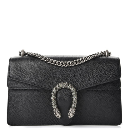 Gucci Pebbled Calfskin Small Dionysus Shoulder Bag Black 1 of 10