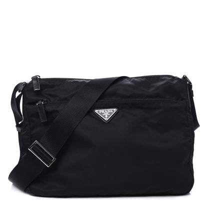 Prada Tessuto Nylon Messenger Bag Black 1 of 6