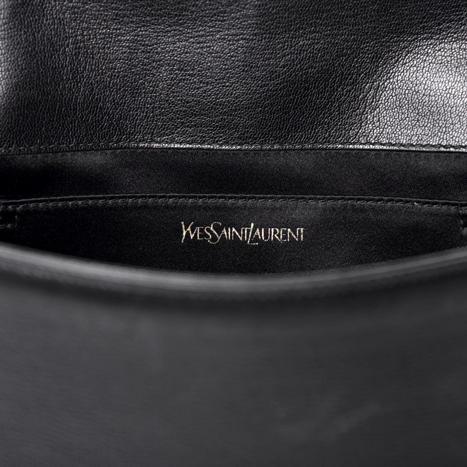 Saint Laurent Goatskin Large Belle De Jour Clutch Black 6 of 8