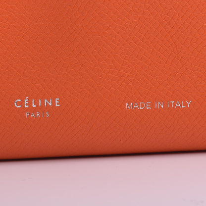 Celine Grained Calfskin Medium Multifunction Strap Wallet Orange 6 of 11