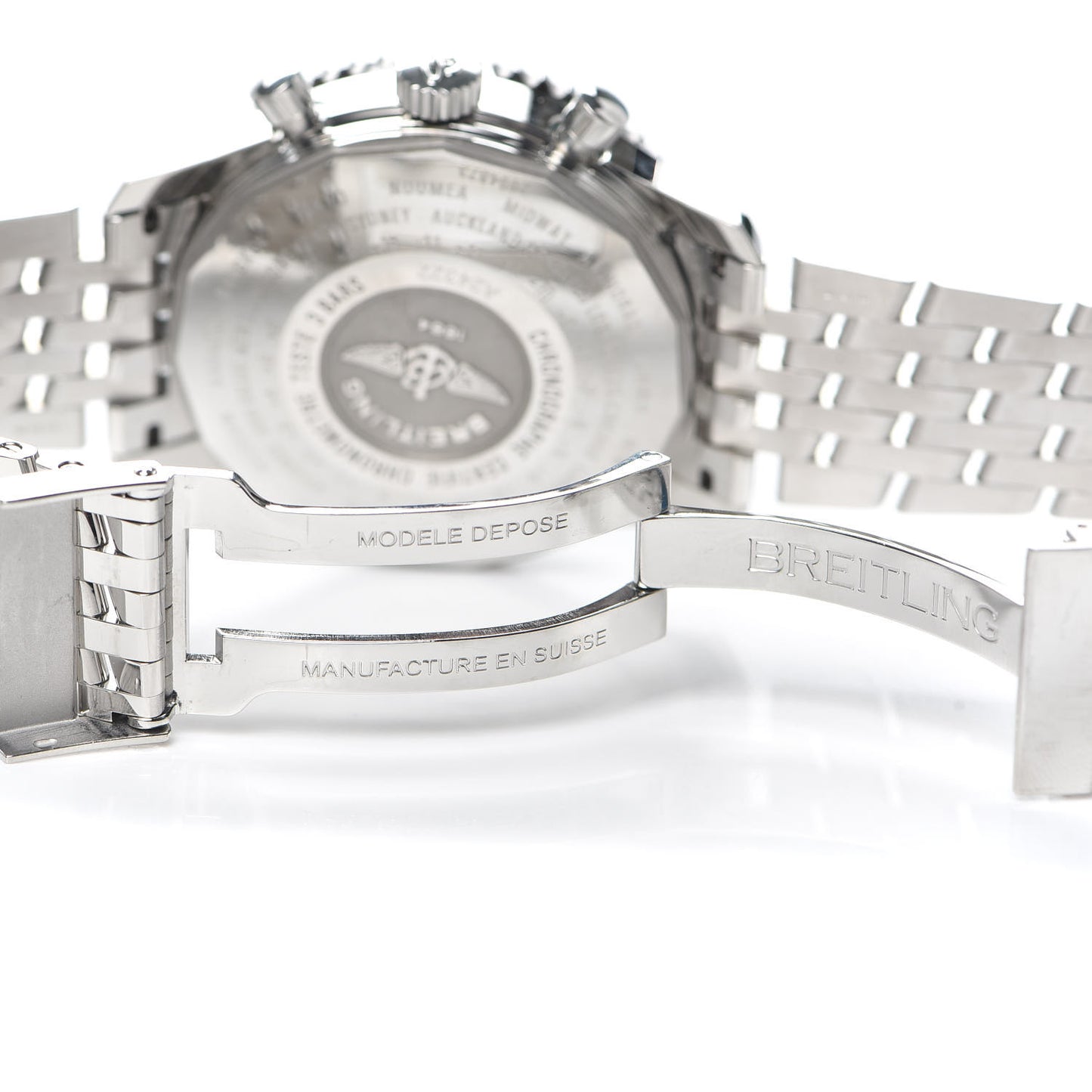 Stainless Steel 46mm Navitimer World Automatic Watch A24322