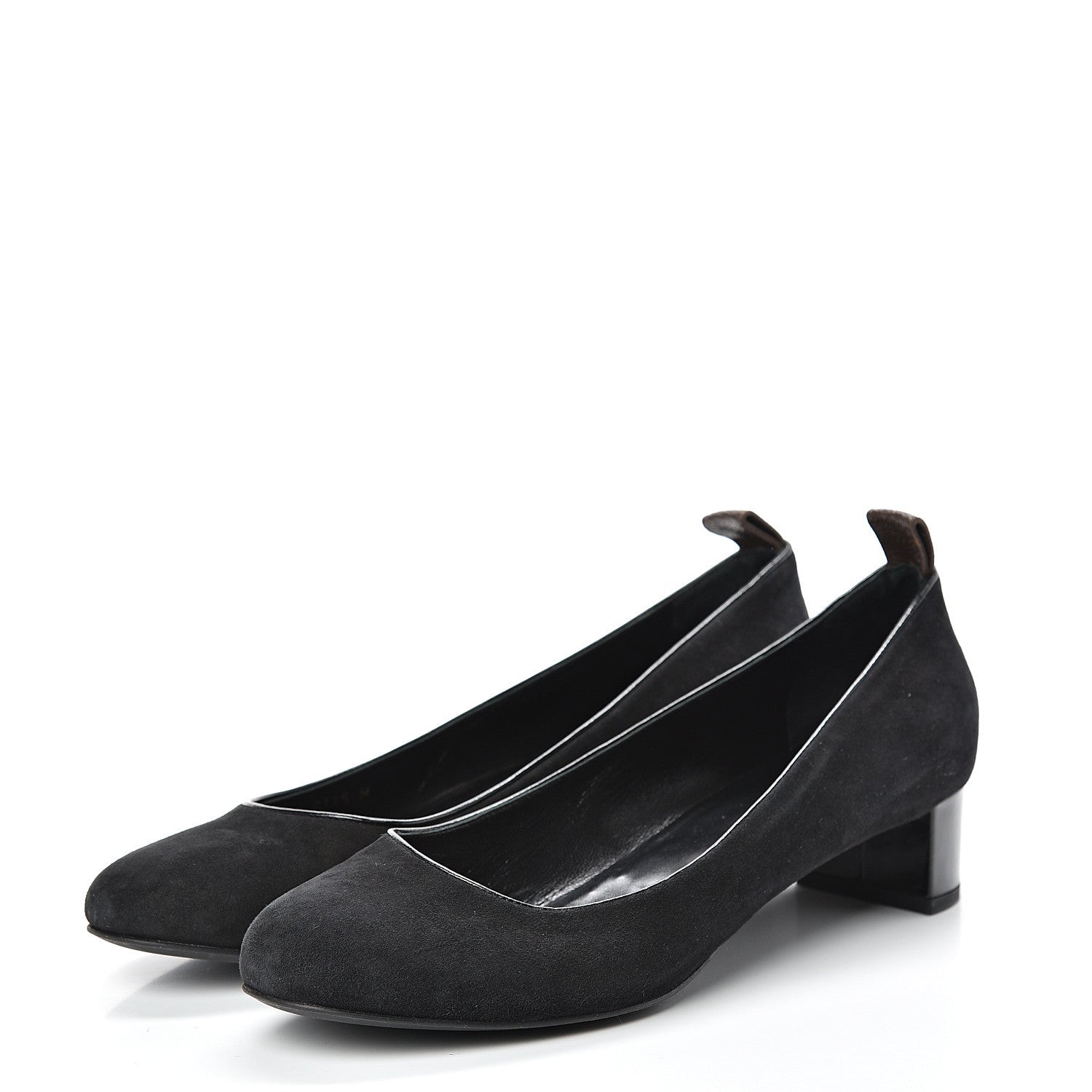 Louis Vuitton Suede Uniformes Pump 40.5 Black 3 of 10