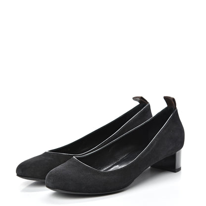 Louis Vuitton Suede Uniformes Pump 40.5 Black 3 of 10