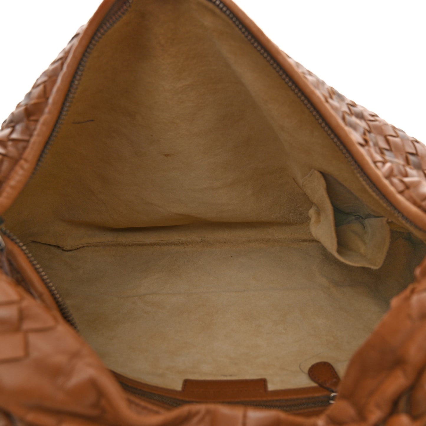 Nappa Intrecciato Large Veneta Hobo Noce