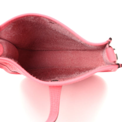 Hermes Taurillon Clemence Amazone Evelyne TPM Rose Azalee Rouge Pivoine 5 of 11