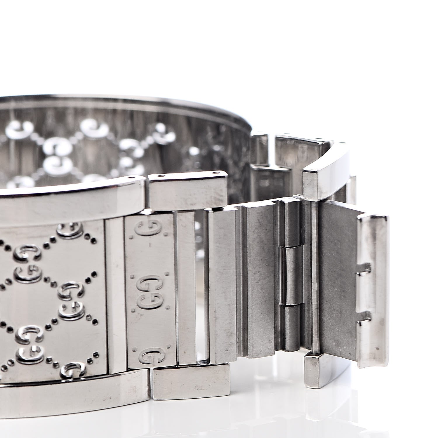 Gucci Stainless Steel Diamond Pave Bezel Mother of Pearl 23mm Twirl Quartz Watch 6 of 6