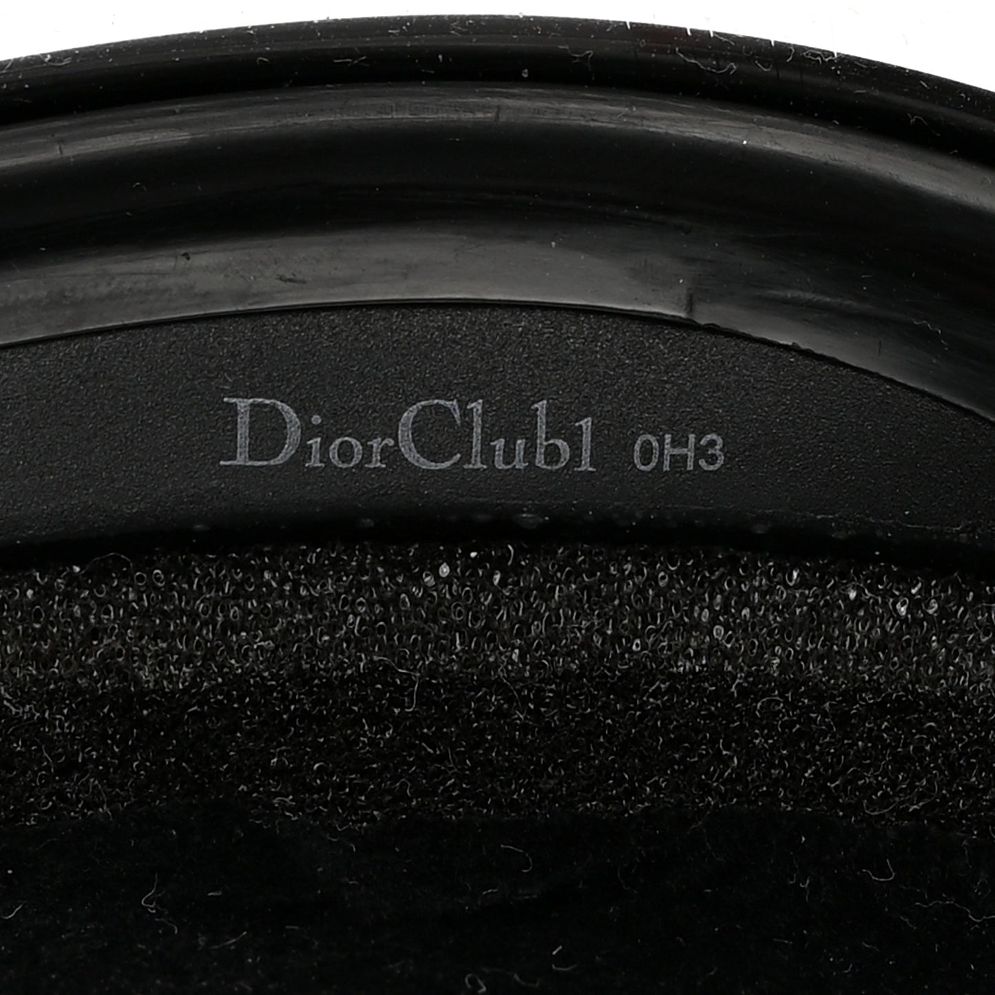 Mirrored DiorClub1 Sun Visor Black