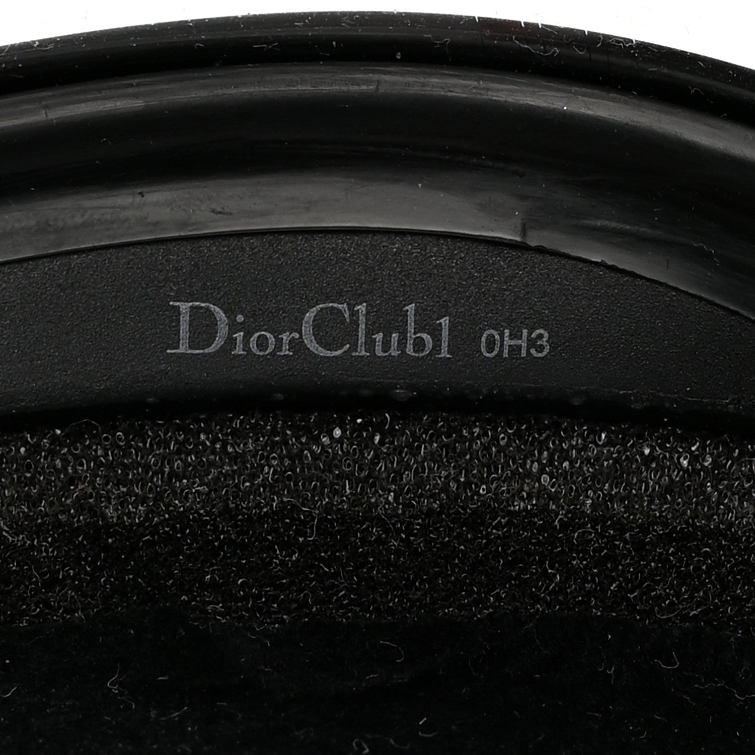 Christian Dior Mirrored DiorClub1 Sun Visor Black 9 of 10