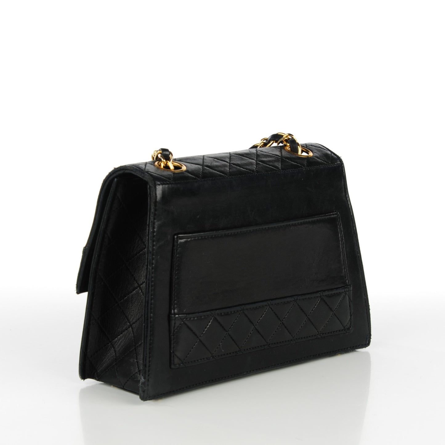 Lambskin Quilted Small Shoulder Bag Black