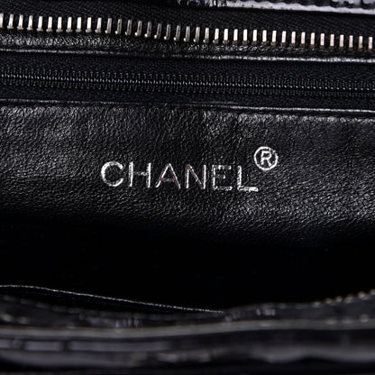 Chanel Patent Quilted Shoulder Bag Black 5 of 6