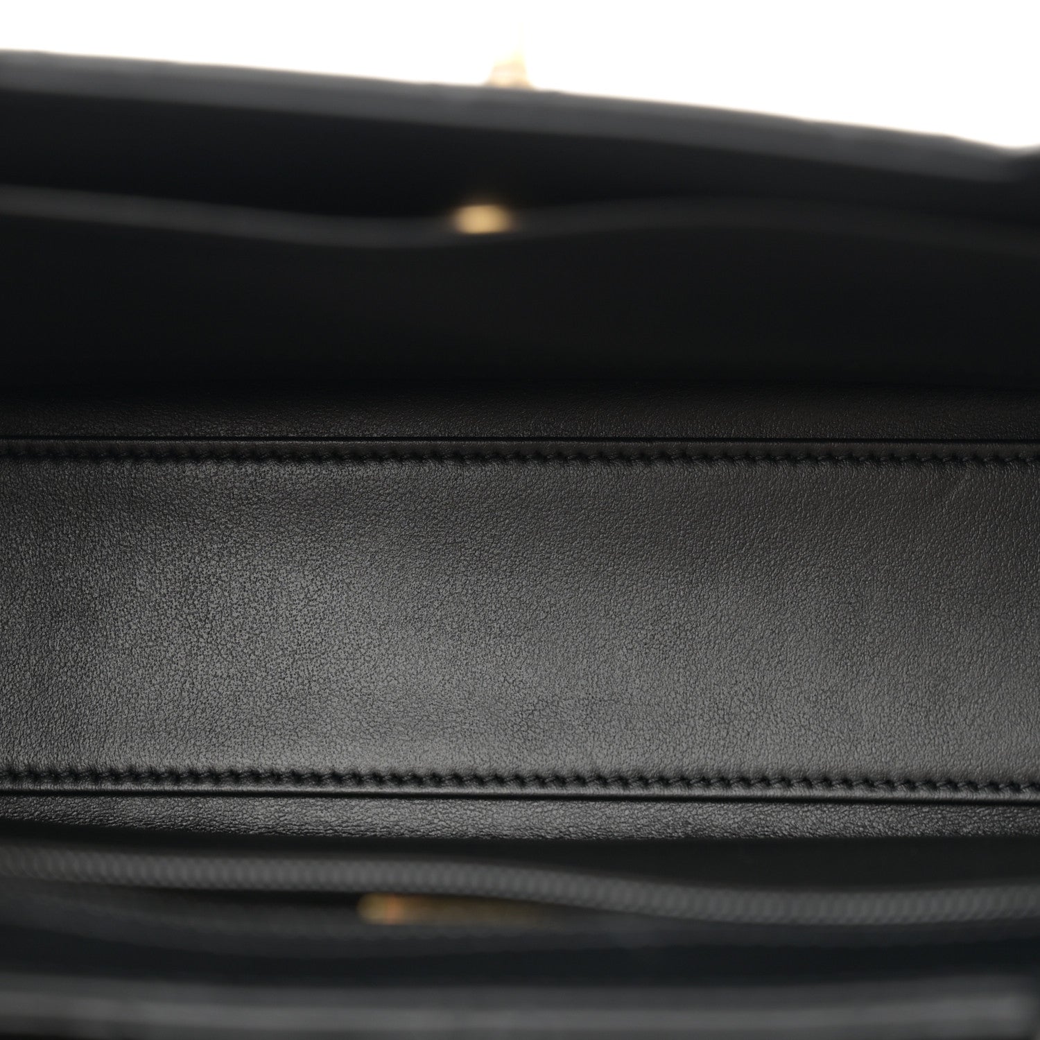 Chanel Shiny Aged Calfskin Quilted Nano Kelly Shopper Black 5 of 11