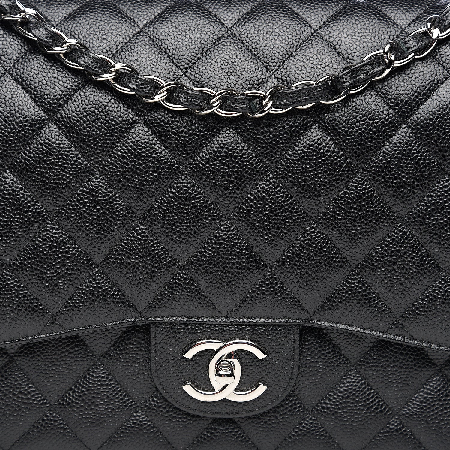 Chanel Caviar Quilted Maxi Double Flap Black 9 of 9