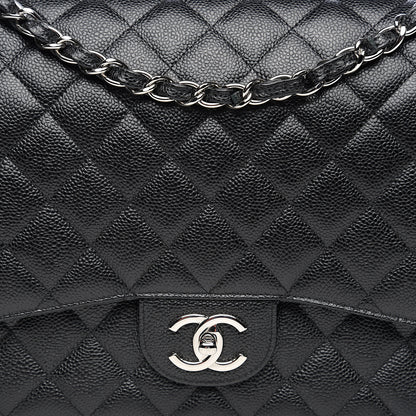 Chanel Caviar Quilted Maxi Double Flap Black 9 of 9