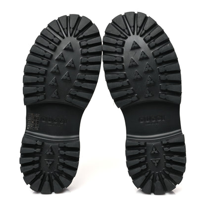 Gucci Rubber GG Monogram Perforated Elea Platform 55mm Lug Sole Sandals 39 Black 5 of 9