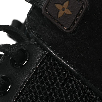 Louis Vuitton Suede Calfskin Monogram Star Trail Ankle Boots 38 Black 9 of 11