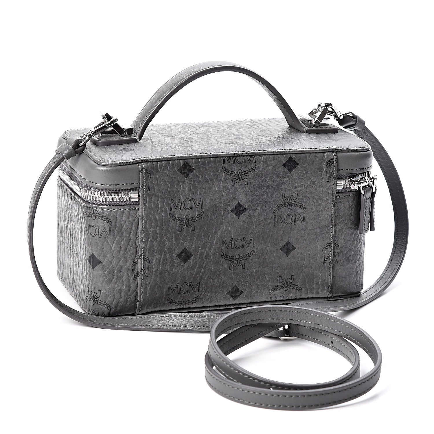 MCM Visetos Vanity Case Grey 2 of 8