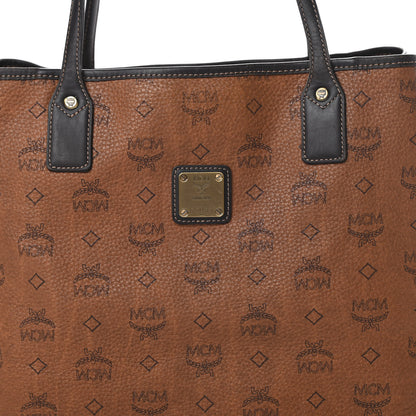 MCM Visetos Shopper Tote Cognac 8 of 18