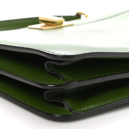 Fendi Vitello King Luxor Shiny Nappa Peekaboo I SEE U East West Satchel Verde Light Rose 10 of 13