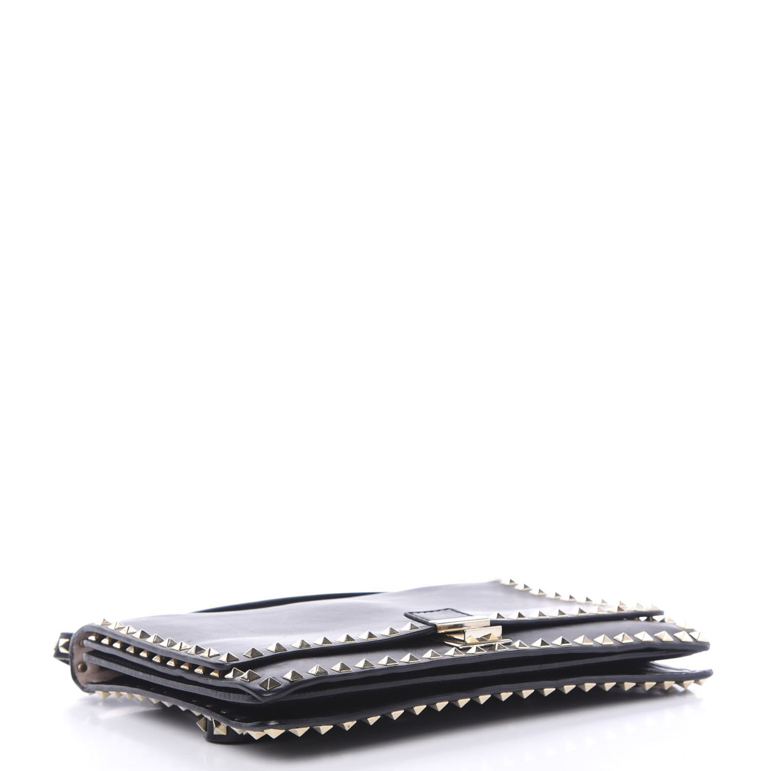 Valentino Garavani Calfskin Rockstud Top Handle Crossbody Black 3 of 18