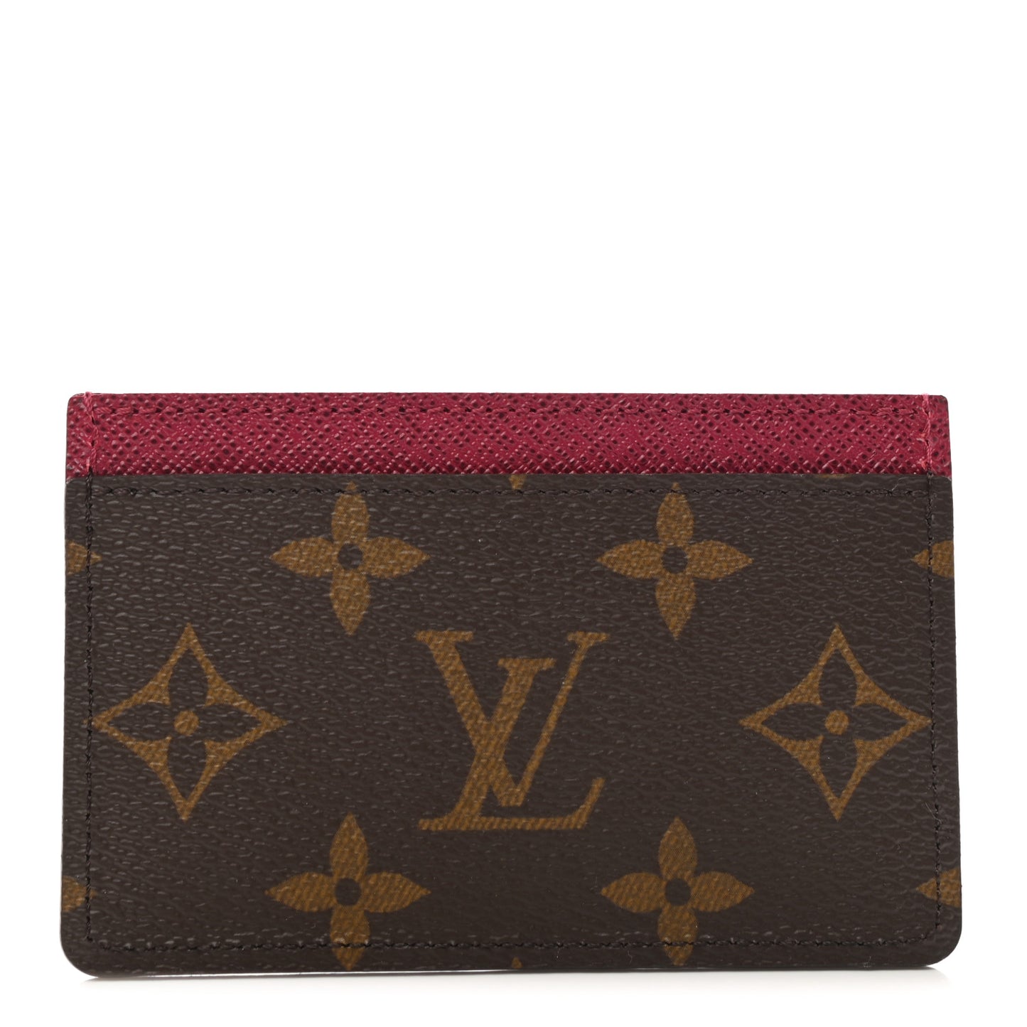 Monogram Card Holder Fuchsia