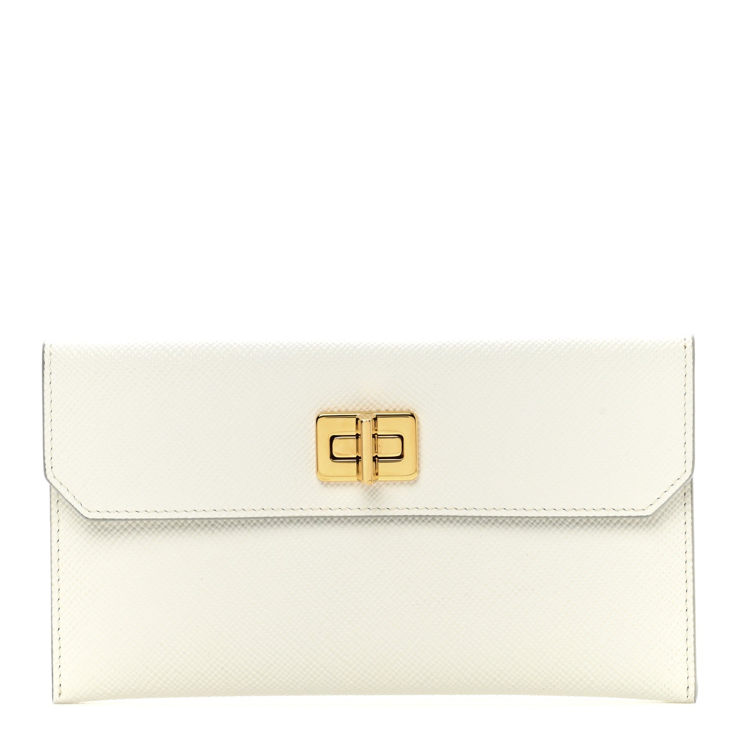 Prada Saffiano Envelope Clutch White 1 of 8