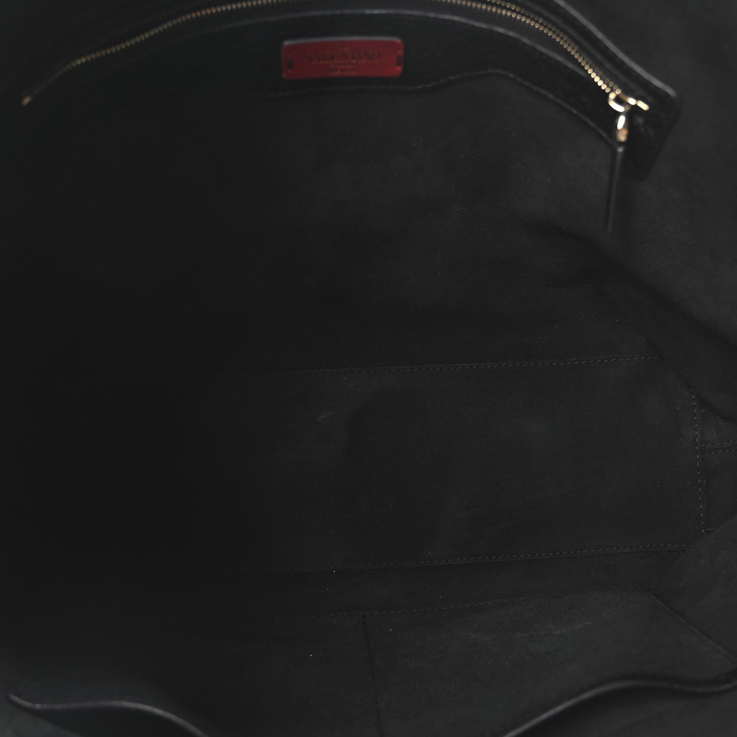 Valentino Garavani Grained Calfskin Rockstud Shoulder Tote Black 5 of 9