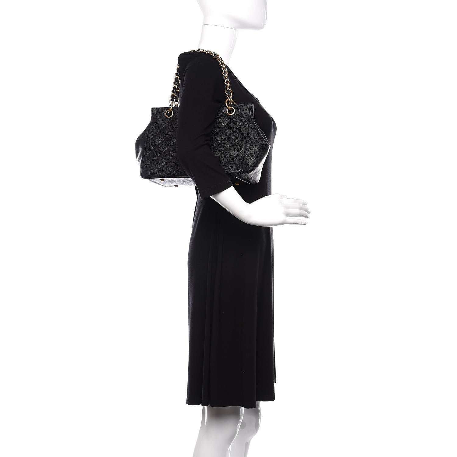 Chanel Caviar Quilted Petit Timeless Tote PTT Black 2 of 10