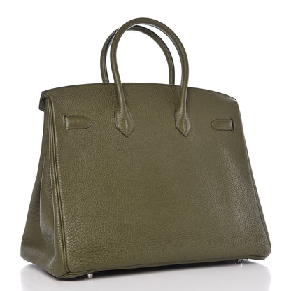 Hermes Togo Birkin 35 Vert Olive 3 of 32