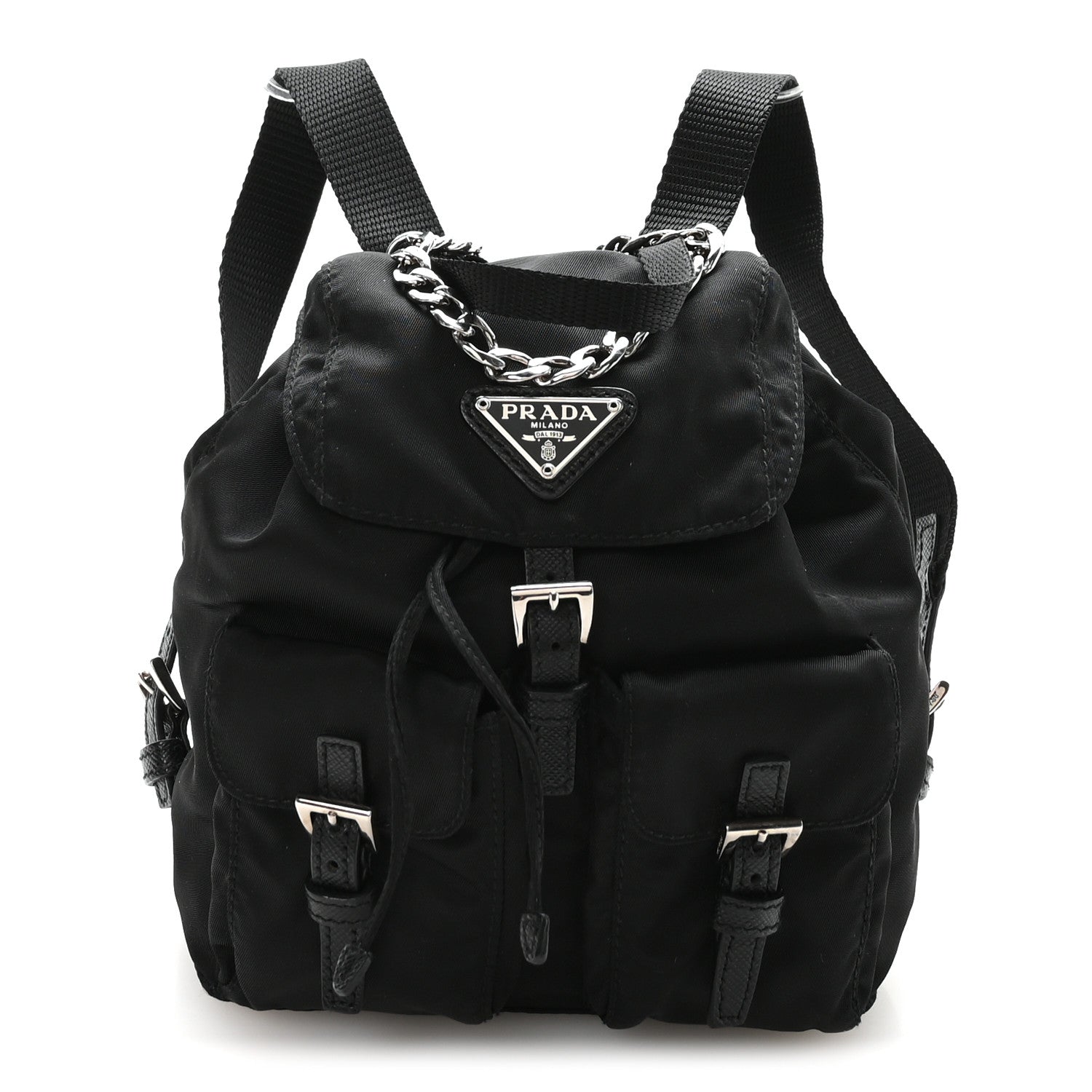 Prada Nylon Vela Mini Crossbody Backpack Black 1 of 11