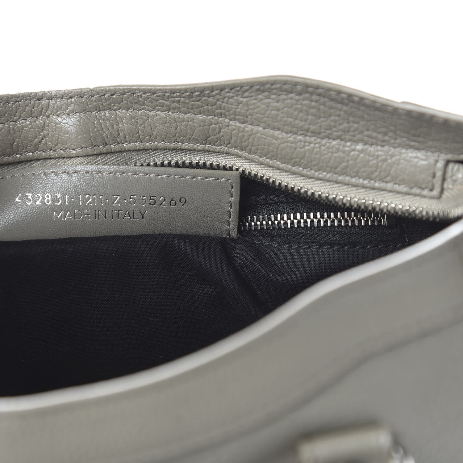 Balenciaga Chevre Silver Metallic Edge Hardware City Gris Taupe 10 of 11