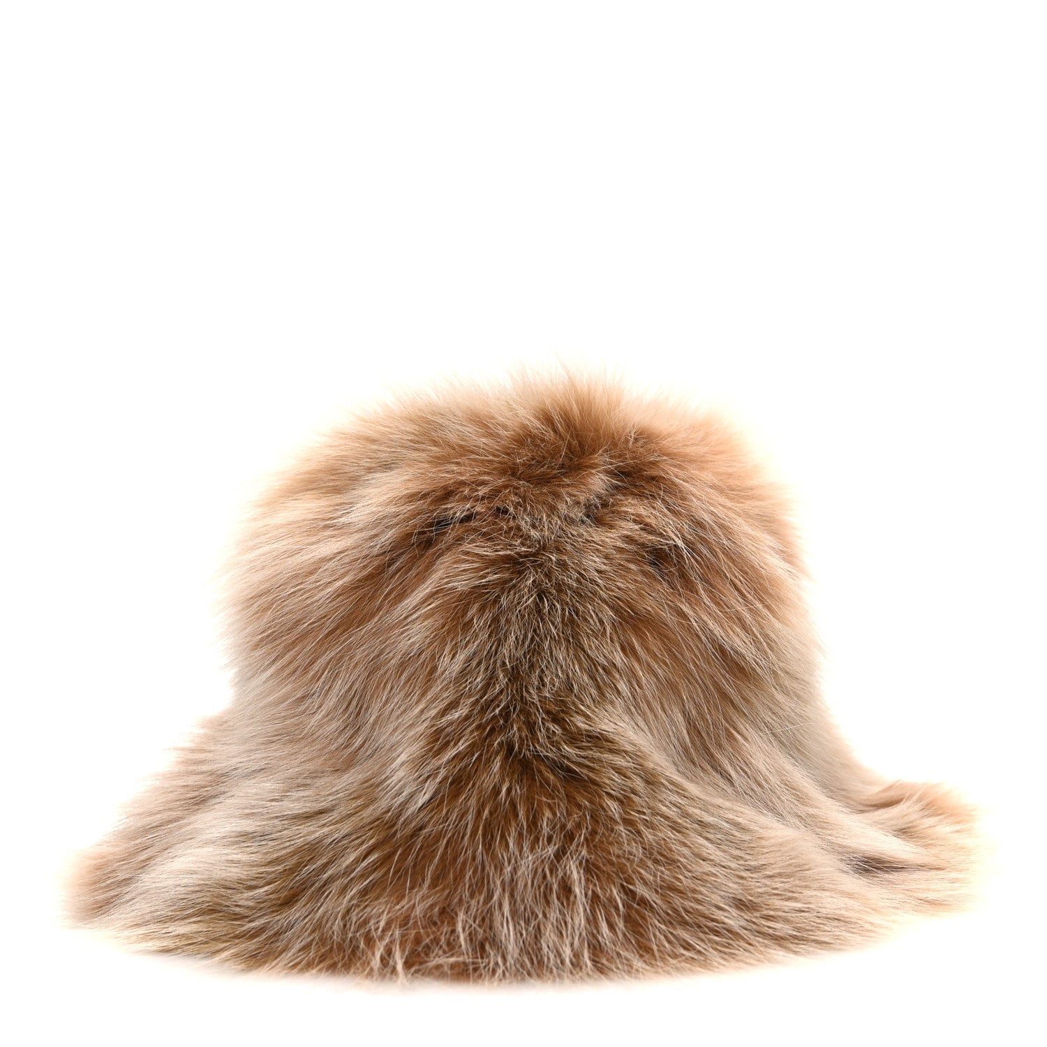 Fendi Fox Fur Bucket Hat M Camel 3 of 8