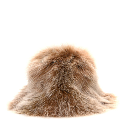 Fendi Fox Fur Bucket Hat M Camel 3 of 8