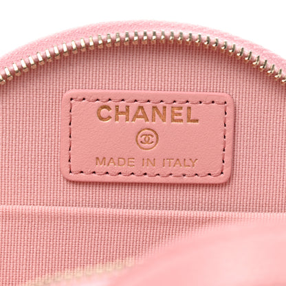 Chanel Caviar Quilted Round Handle With Care Vanity With Chain Pink 7 of 8