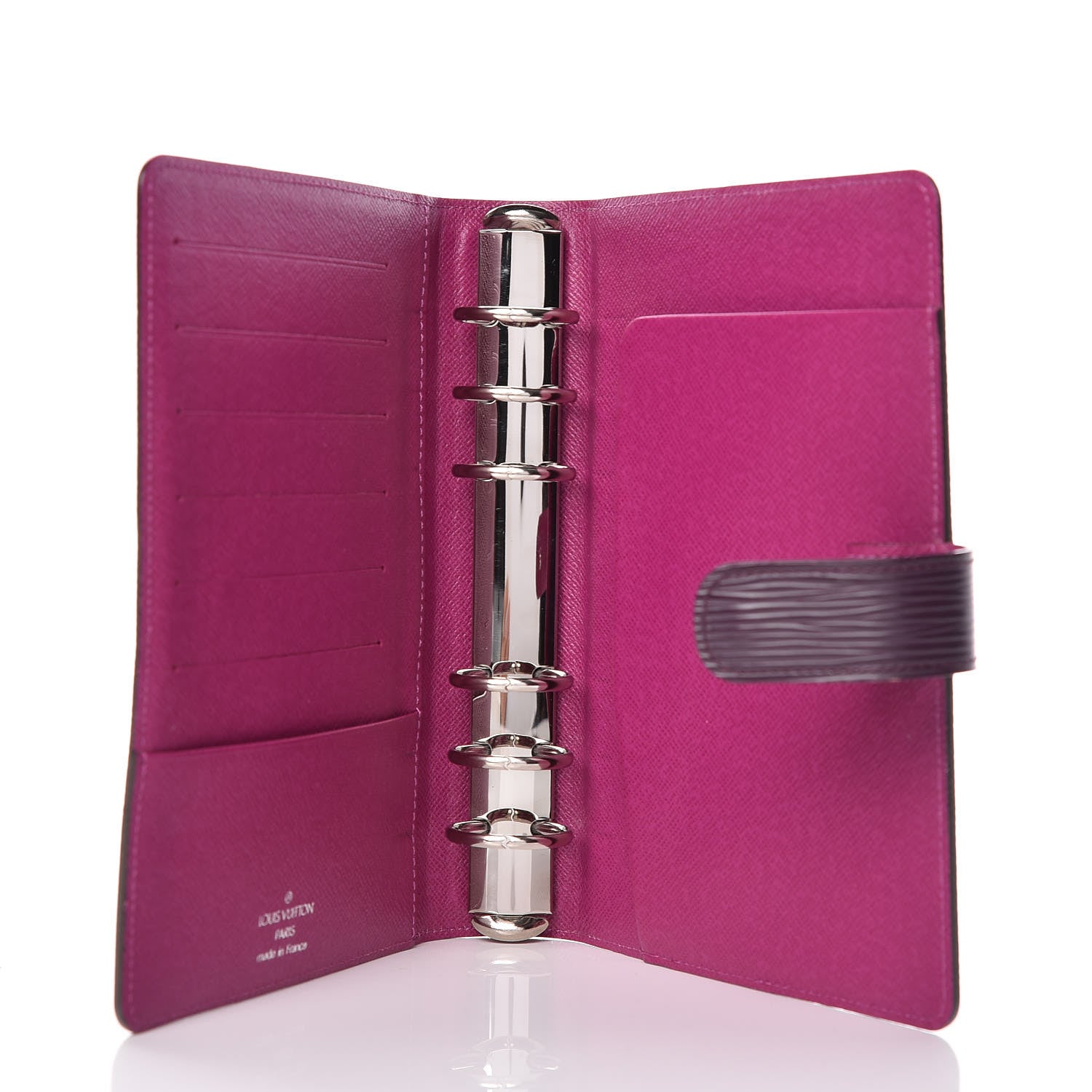 Louis Vuitton Epi Medium Ring Agenda Cover Cassis 5 of 10