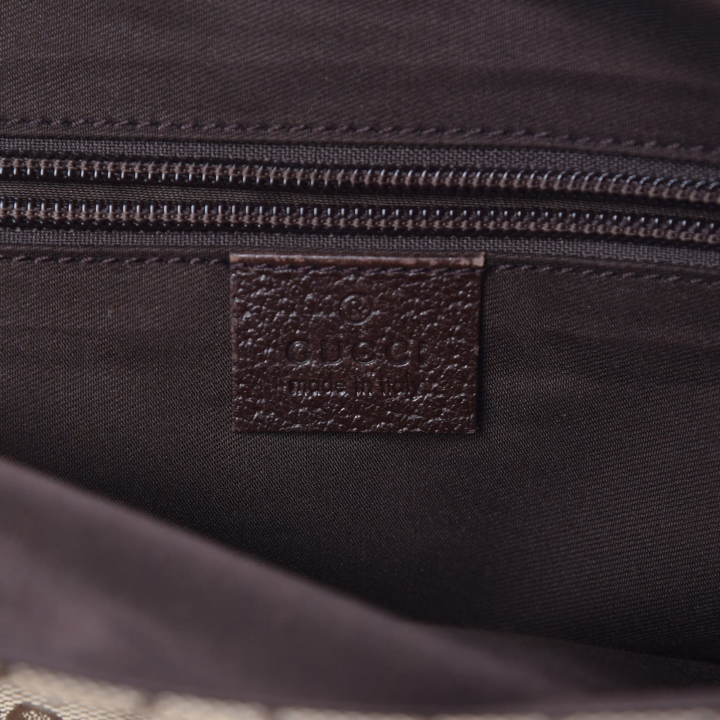 Monogram Small Flap Messenger Bag Beige Dark Brown