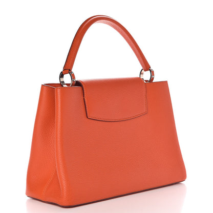Louis Vuitton Taurillon Capucines MM Clementine 3 of 10