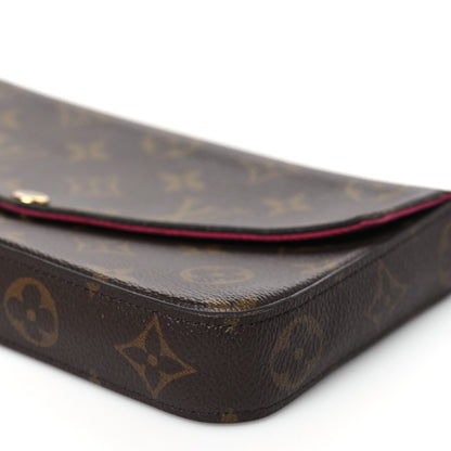 Louis Vuitton Monogram Pochette Felicie Chain Wallet Fuchsia 9 of 12