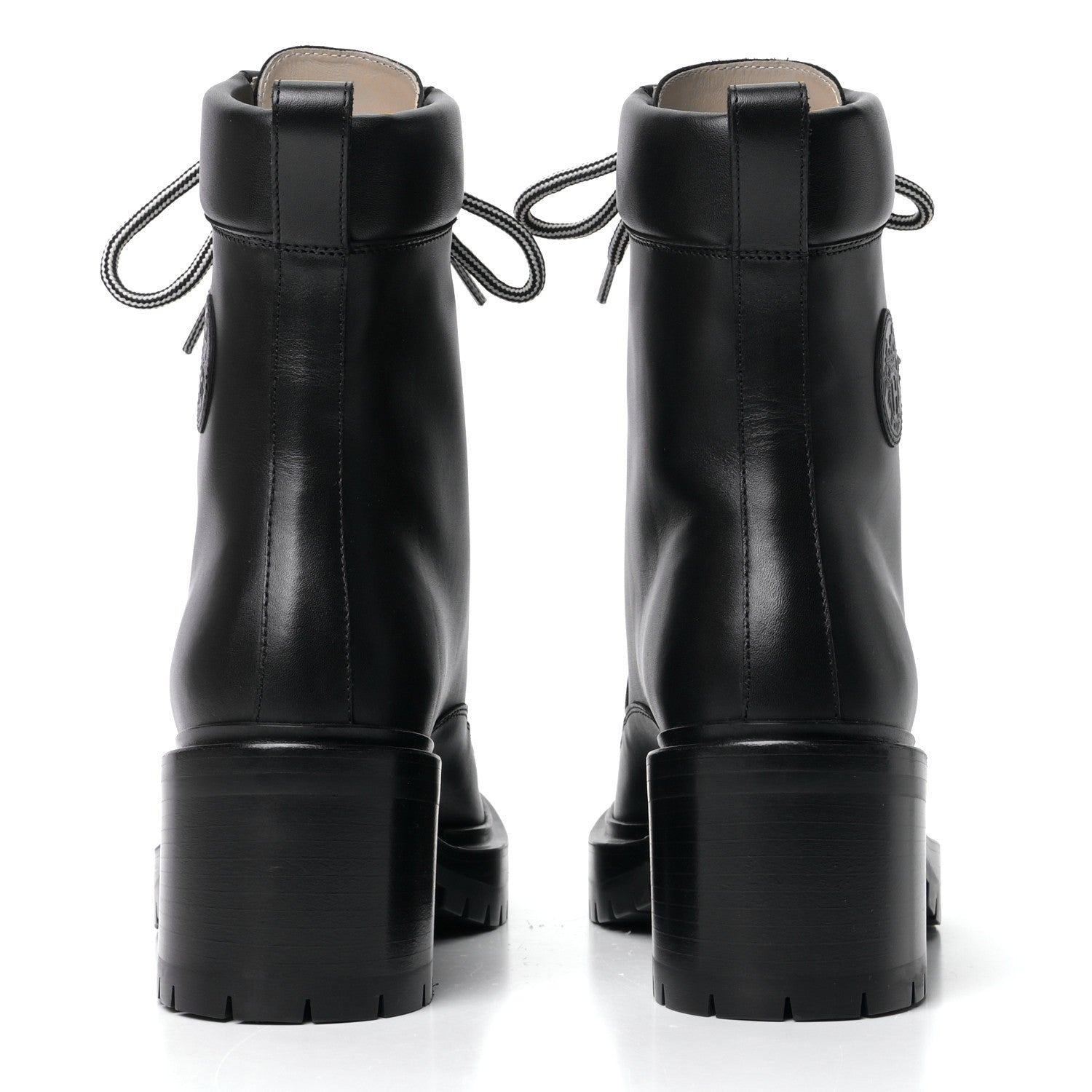 Hermes Calfskin Bridge Ankle Boots 38.5 Black 5 of 8