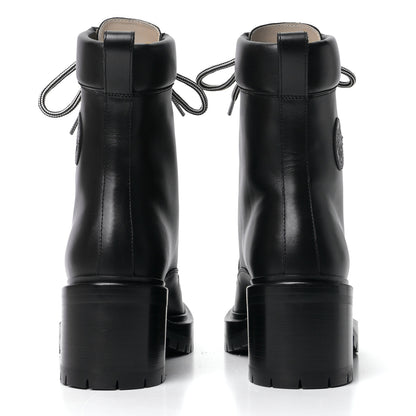 Hermes Calfskin Bridge Ankle Boots 38.5 Black 5 of 8