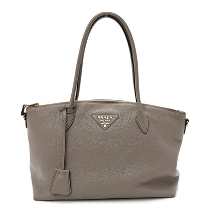 Prada Vitello Daino Large Tote Argilla 1 of 10