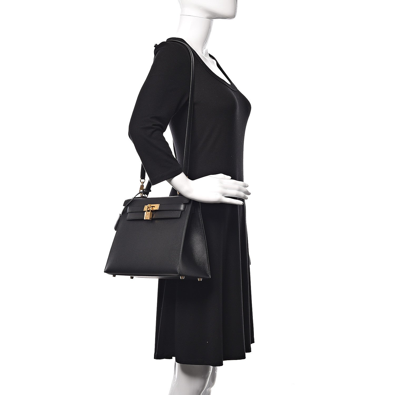 Hermes Epsom Kelly Sellier 28 Black 2 of 37