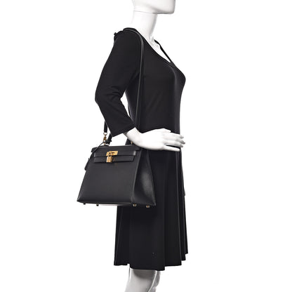 Hermes Epsom Kelly Sellier 28 Black 2 of 37