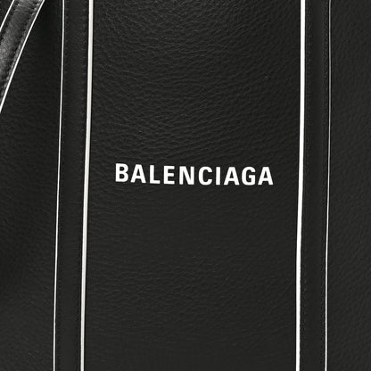 Balenciaga Smooth Calfskin Logo Double Sided XXS Everyday Tote Black White 7 of 9
