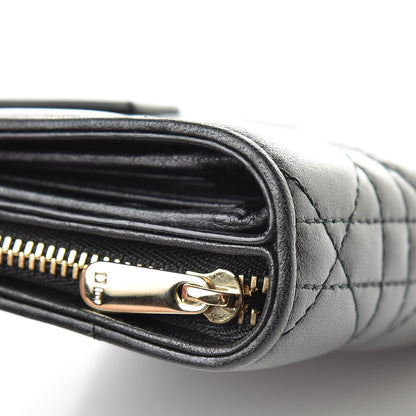 Christian Dior Lambskin Cannage Medium Lady Dior Eden Wallet Black 12 of 17