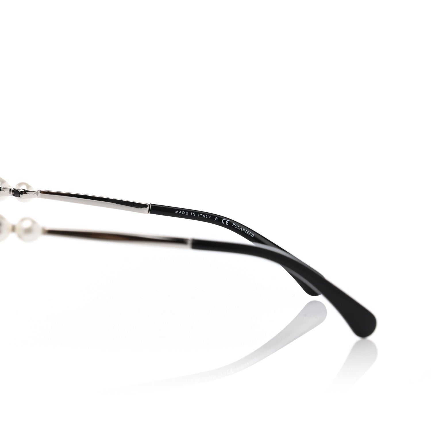Chanel Acetate Pearl Sunglasses Black 6 of 7